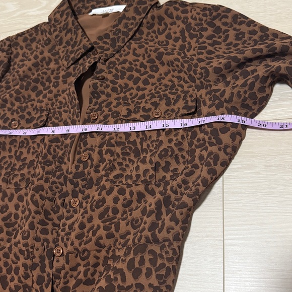 Lucky Brand Animal Print Long Sleeve Dress - Picture 6 of 8